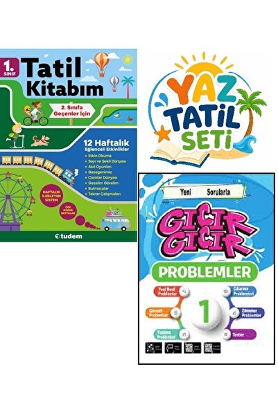 Tudem Yayınları 1.SINIF 1'DEN 2'YE HAZIRLIK YAZ TATİL SETİ TUDEM PROBLEM SETİ