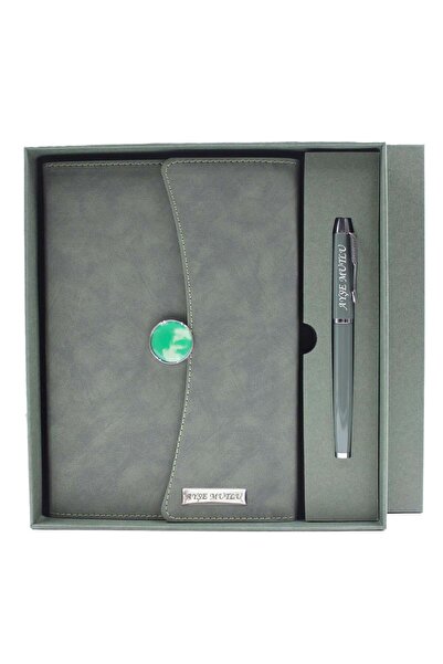 hediyerengi İsme Özel Premium Defter ve Kalem Seti Tasarım Kutulu - Renk Seçe...