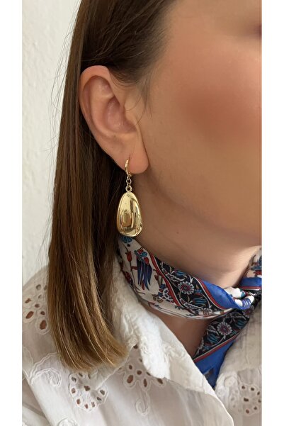 XUPING JEWELRY Sallantılı damla model 14k gold küpe