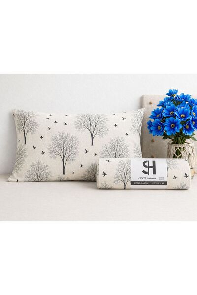 Sheri Home Lastikli Çarşaf Seti– Kaymaz Tam Geçmeli Fitted Sheet –Premium Pam...