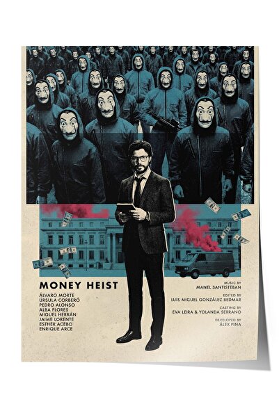 Postifull Αφίσα της σειράς Money Heist, Αφίσες ταινιών και τηλεοπτικών σειρών...