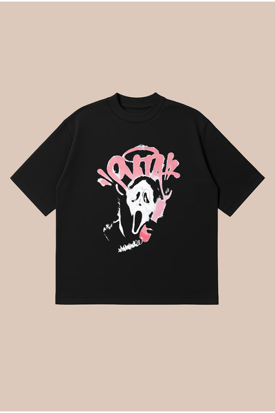 PURE POWER Synaworld Scream Boxy Fit Oversize Unisex 100% Βαμβακερό Μπλουζάκι...