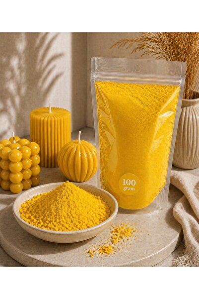DOĞAN MUM Mum boyası 100 gram sarı pigment premium toz boya