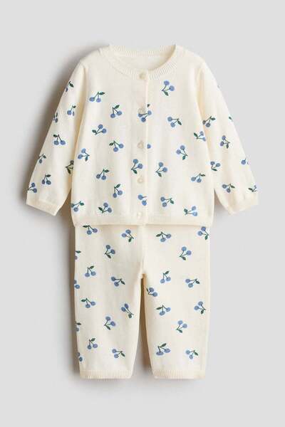 H&M 2-piece fine-knit cotton set