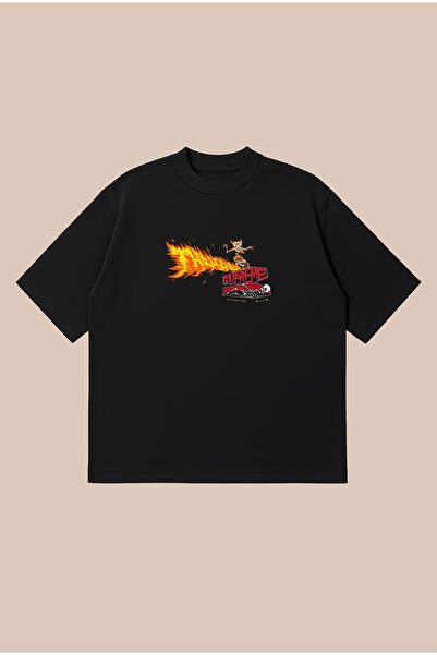 PURE POWER Supreme x Trasher Boxy Fit Oversize Unisex 100% Βαμβακερό Μπλουζάκ...