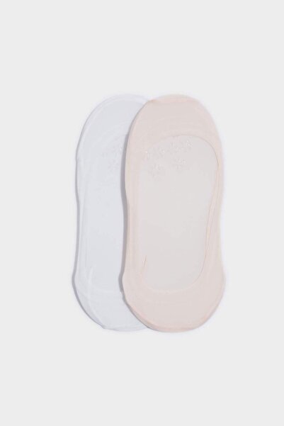 DeFacto Γυναικείες αντιολισθητικές κάλτσες μπαλαρίνας 2 τεμαχίων G3546AXNS