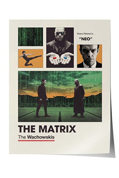 Postifull The Matrix Posteri, Sinema ve Dizi Tablo Posterleri, Film Dizi Afiş...