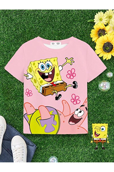 genosha Κοριτσίστικο μπλουζάκι με στάμπα Μπομπ Σφουγγαράκης – 100% βαμβακερό,...