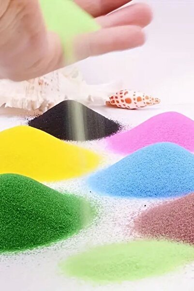 quilling QuillingSeti Kum Boyama Kumu 1000 Gr X 12 Farklı Renk