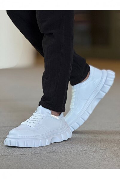 GT Ayakkabı Height Increasing 7 cm Hidden Heel White Men's Sports Shoes Gtchi...