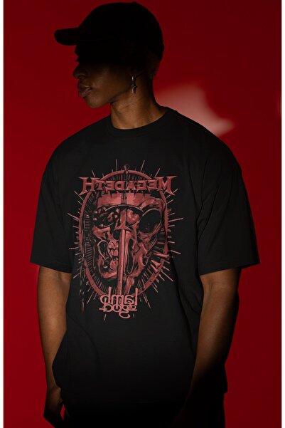 SEVBANO Μπλουζάκι Megadeth Lamb Of God Rock Metal Music Band με εμπρόσθια στά...