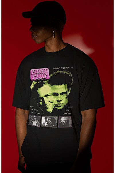 SEVBANO Tricou supradimensionat unisex cu imprimeu frontal Legend Movie Fight...