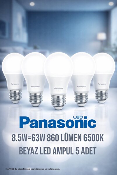 Aryes LED Ampul 8.5W Enerji Tasarruflu 860 Lümen Beyaz
