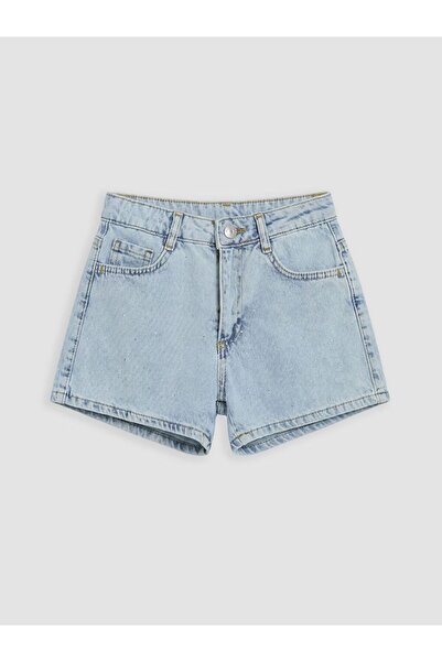LC Waikiki LCW Kids Taşlı Kız Çocuk Jean Şort
