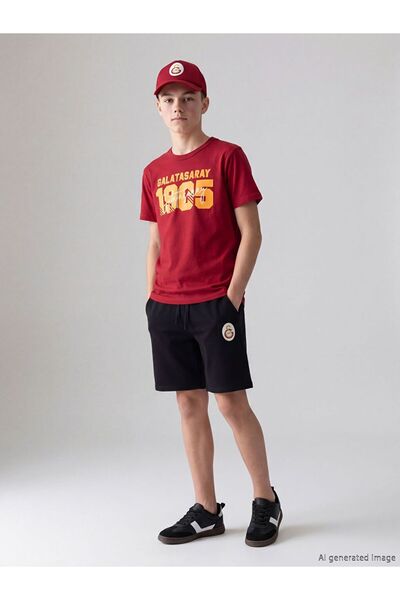 LC Waikiki LCW Kids Galatasaray majica i šorti za dečake sa printom