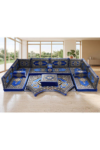 FEYZA DECOR HOME Saraylı Şark Köşesi 18 Parça Minder Takımı – 10 cm Kalınlık ...
