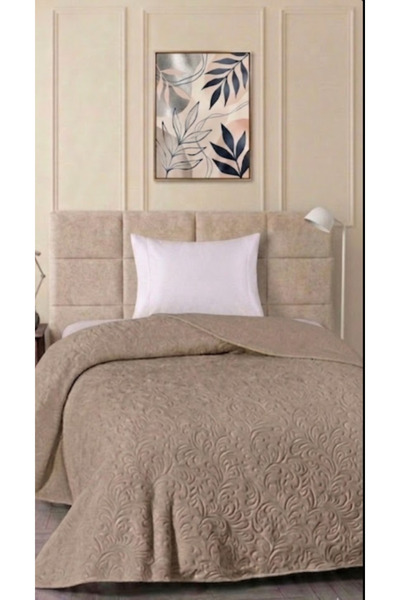 ZBY Home Embos Tek Kişilik Battaniye - Vizon