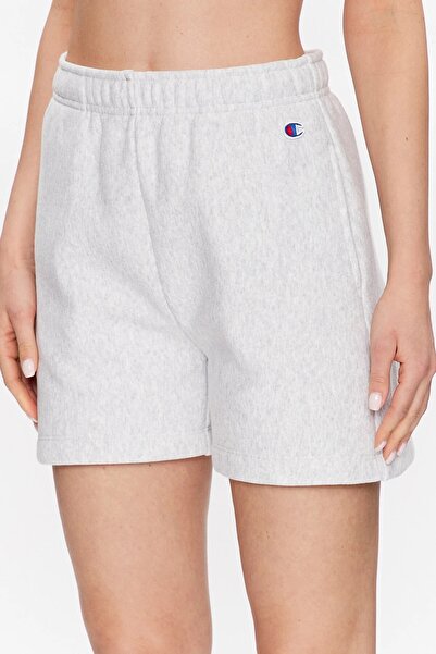 Champion Minimal Reverse Weave Reguler Fit Sports Kadın Polar Şort Gri