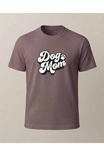 Ebiidesign تي شيرت مطبوع عليه Dog Mom