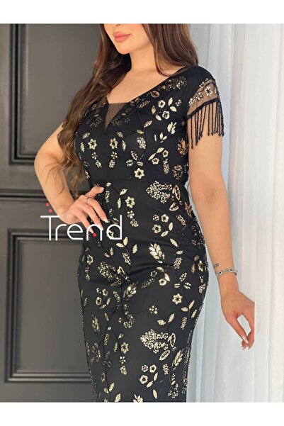TREND فستان سهرة شك يدوي