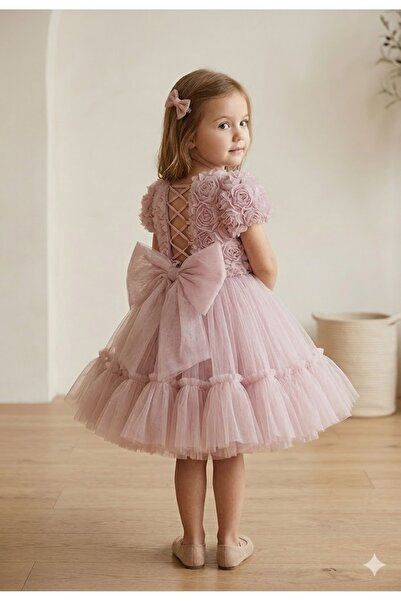 SweetMe Κοριτσίστικο φόρεμα γενεθλίων και ειδικών περιστάσεων με λεπτομέρεια ...