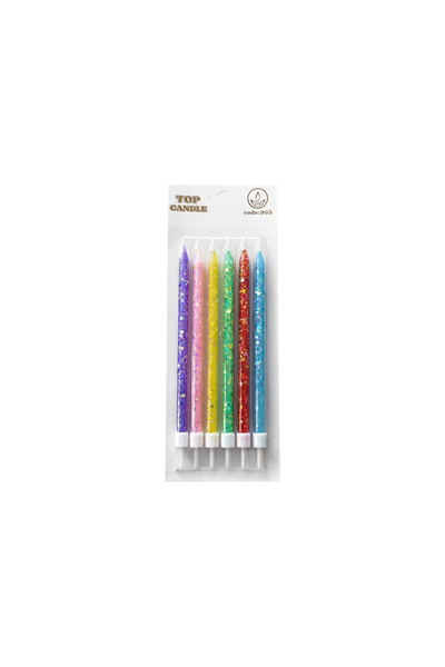 Vipfoni Sparkling birthday candle set 15cm 6-piece