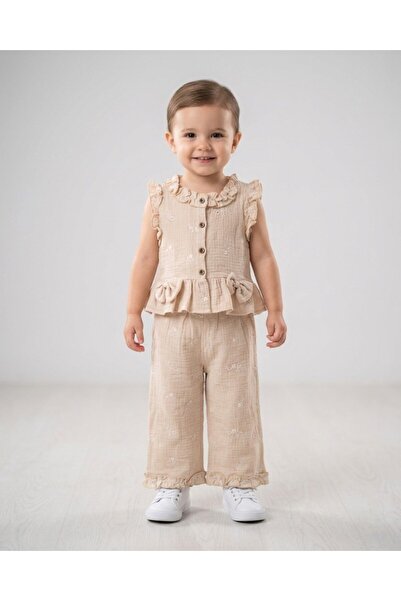 Egelite Κοριτσίστικο καλοκαιρινό σετ 2-3-4-5-6 ετών, πουκάμισο και παντελόνι,...