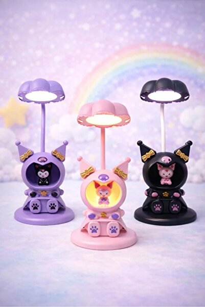 Yalçın3D Kuromi Kalemtraşlı Masa Lambası Model 2