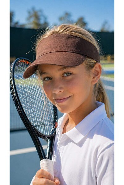 FELLMENS Pălărie pentru fete Tenisci din bumbac maro cu vizor 10-18 ani