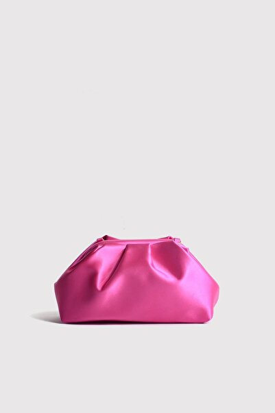 Atelier Nord Fuşya Kadın Saten Clutch Abiye Çanta