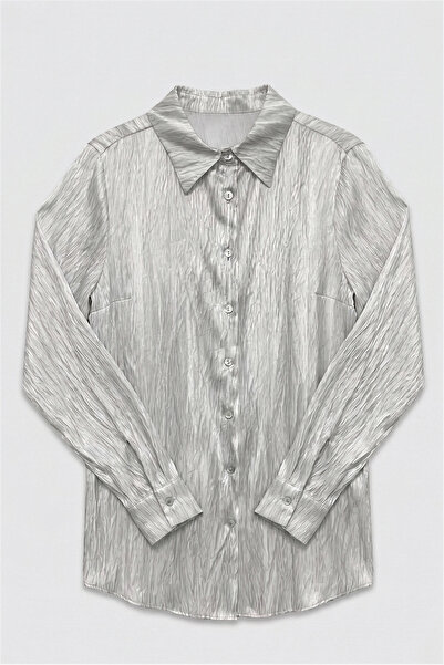 Sateen Casual Shirt - Stone