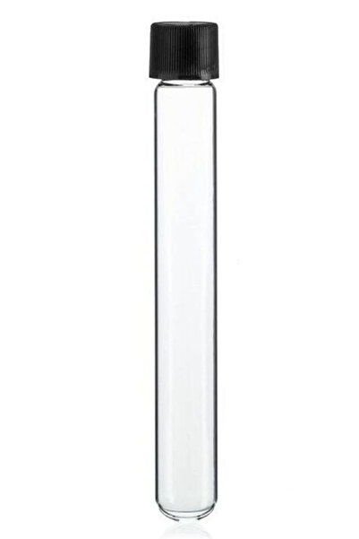 Microcult Vida Kapaklı Cam Tüp, 13X75 Mm, Dibi Yuvarlak, Geniş Ağızlı, 10 ADET