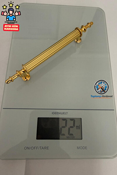 Toptancı Hırdavat 96 mm altın çizgili boru kulp metal