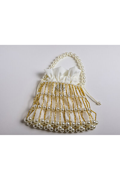 Serenora Women's Handcrafted Luxury Pearl Evening Dress Bag |   Minimalist De...