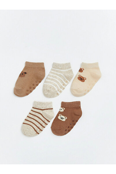 LC Waikiki LCW baby Brown Κάλτσες για αγοράκια σε συσκευασία 5 τεμαχίων