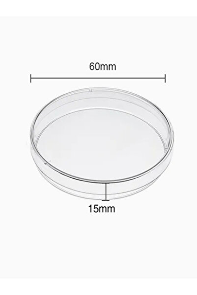 3K Plastik Petri Kutusu Kapaklı Steril 60x15 mm 10 ADET