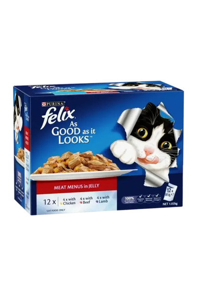 Felix Assorted Food Bags with Jelly (12 X 85g)