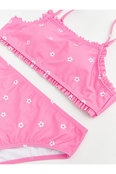 LC Waikiki Çiçekli Kız Çocuk Bikini