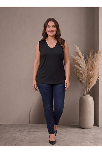Vinola Large size viscose combed fabric comfortable cut blouse