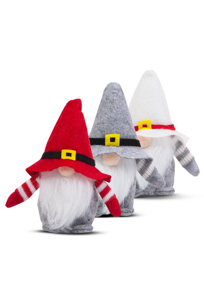 FAMİLY Decoratiune Craciun elf scandinav 15 cm, figurina textila, 3 modele