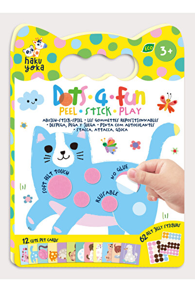 AVENİR Δημιουργικό Σετ Αυτοκόλλητα-Παιχνίδι, Dots4Fun - Αγροτικά Ζώα