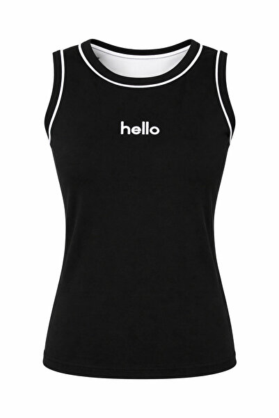 trender Λεπτό λουράκι με λεπτή λωρίδα - Μαύρο - Λευκό Γυναικείο Αθλητικό Τοπ ...