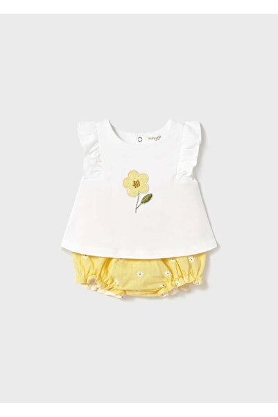 MAYORAL Newborn Girl Floral Printed Shorts 2-Piece Set