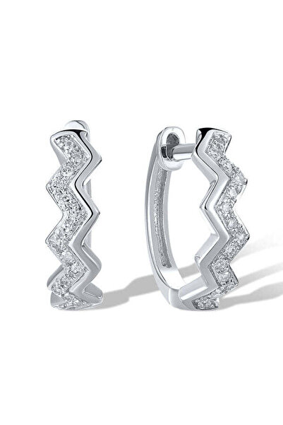 Bijuteria SORELLY Σκουλαρίκια από λευκόχρυσο 14 καρατίων με διαμάντια 0.058 κ...