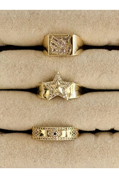 Pater Paulie Gold Adjustable Steel Ring