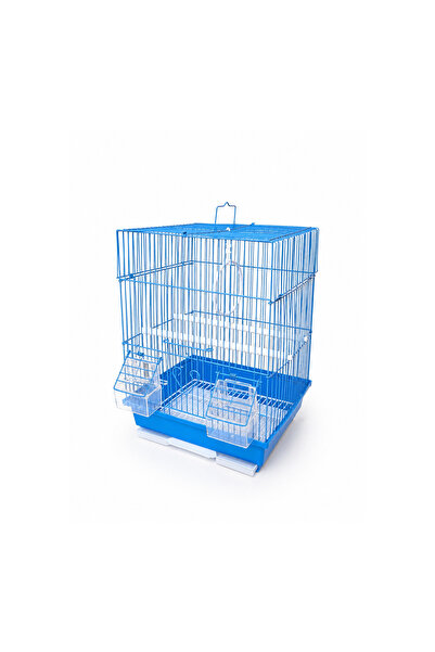 Dayang Compact Bird Cage for Budgies & Canaries - Vibrant Blue Wire - 28.5x21...