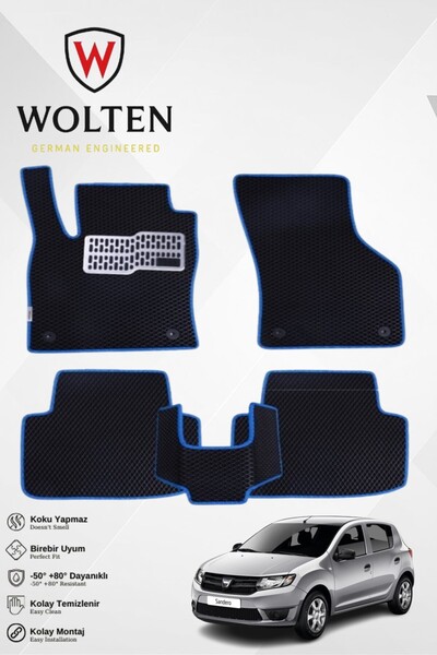 w wolten german engineered SANDERO STEPWAY-DACİA--(2012-2020) İÇİN EVA İÇ PAS...