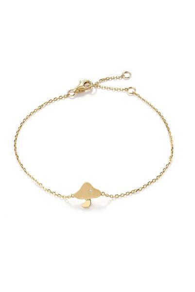 Bijuteria SORELLY Βραχιόλι από χρυσό 14 καρατίων με διαμάντι 0.01 καρατίων