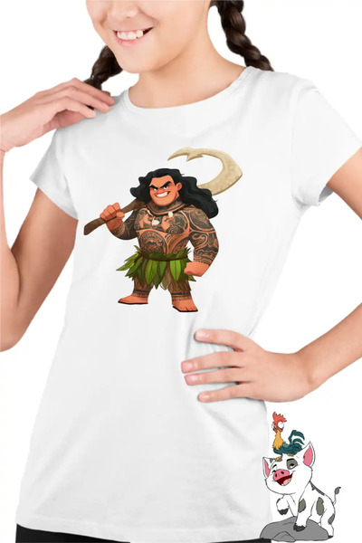 OEM Tricou Copii Fete Maui Moana Vaiana