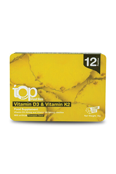 SuLinda Top Vitamin D3 and K2 Vitamin D3 (2000 IU) and Vitamin K2 72 Pcs